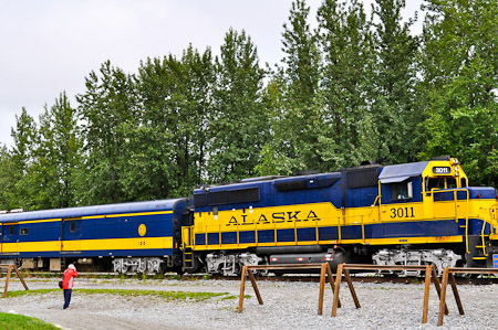 Maandag 1 augustus 2011 - Talkeetna... Met de comfortabele panoramische Wilderness Express trein op weg naar Talkeetna