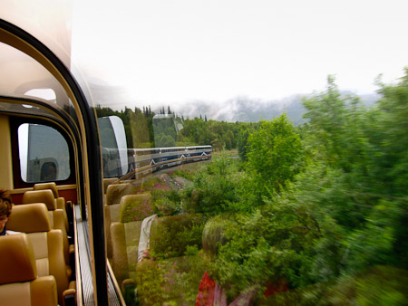 Dinsdag 2 augsutus - Panoramische Wilderness Express treinrit naar Denali