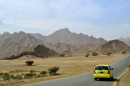 Dinsdag 8 maart 2011 - Fujairah - Verenigde Arabische Emiraten - Op zoek naar een Wadi