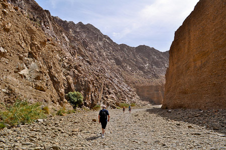 Dinsdag 8 maart 2011 - Fujairah - V.A.E. - rotsachtige kloven en kleurrijke canyons