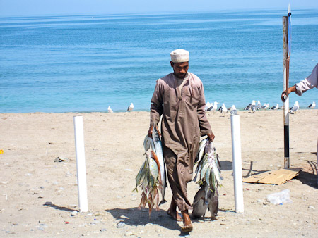 Woensdag 9 maart 2011 -  Muscat - Oman - voor de visveiling in Barkha