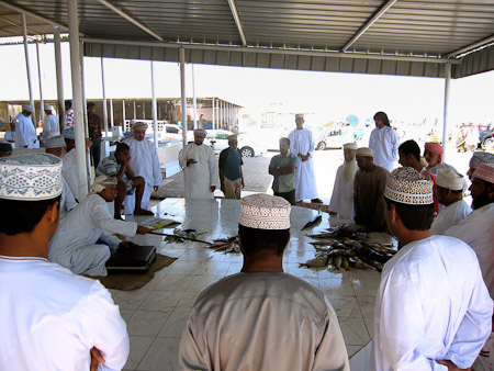 Woensdag 9 maart 2011 -  Muscat - Oman - de visveiling in Barkha