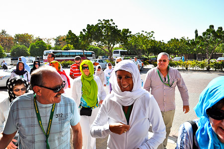Donderdag 10 maart 2011 - op weg naar de Grote Moskee van Muscat