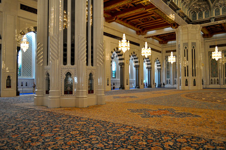 Donderdag 10 maart 2011 - bezoek aan de Grote Moskee van Muscat